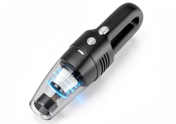 Handheld Vacuum Cordless Car Vacuum Cleaner 11000PA High Power Portable 1.4lbs Lightweight Rechargeable with 2 Filter Multi-Nozzles for Home Office Pet Hair Dust Black-4