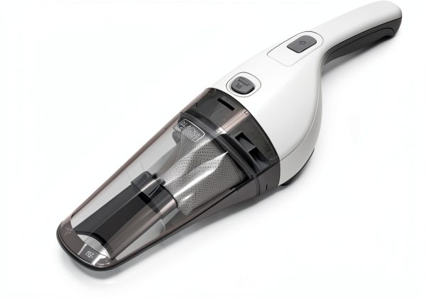 BLACK+DECKER Cordless Handheld Vacuum with Wall Mount Base, White 2Ah-4