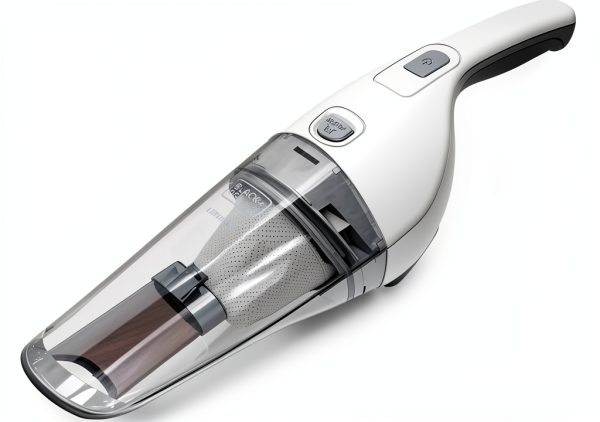 BLACK+DECKER Cordless Handheld Vacuum with Wall Mount Base, White 2Ah-0