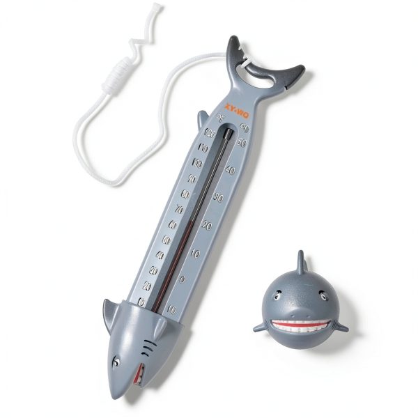 XY-WQ Large Pool Thermometer, Jumbo Easy Read for Water Temperature, Sinking for Accurate Readings - Swimming Pools, Spas, Hot Tubs, Ponds (Shark)-0