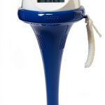 GAME Solar Digital Pool & Spa Floating Dual Screen Thermometer, Solar Powered, Fahrenheit & Celsius, Double-Sided Display, LCD Screen, Dark Blue-0