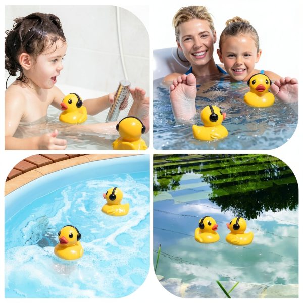Floating Pool Thermometer,Large Size Easy Read Pool Water TemperatureThermometer,Pro Pond Thermometer,Floating Duck WaterThermometer for Hot tub,Spa-1PC(9.5 inches)-5