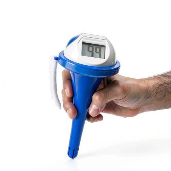 GAME Solar Digital Pool & Spa Floating Dual Screen Thermometer, Solar Powered, Fahrenheit & Celsius, Double-Sided Display, LCD Screen, Dark Blue-3