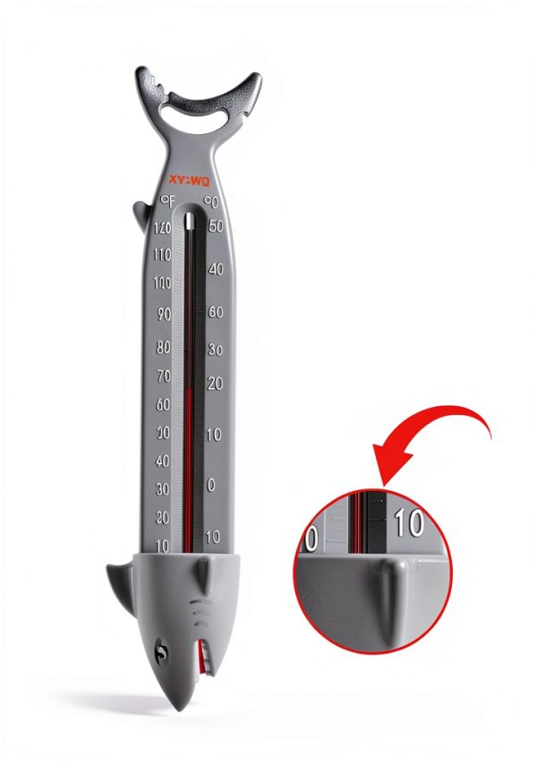 XY-WQ Large Pool Thermometer, Jumbo Easy Read for Water Temperature, Sinking for Accurate Readings - Swimming Pools, Spas, Hot Tubs, Ponds (Shark)-1
