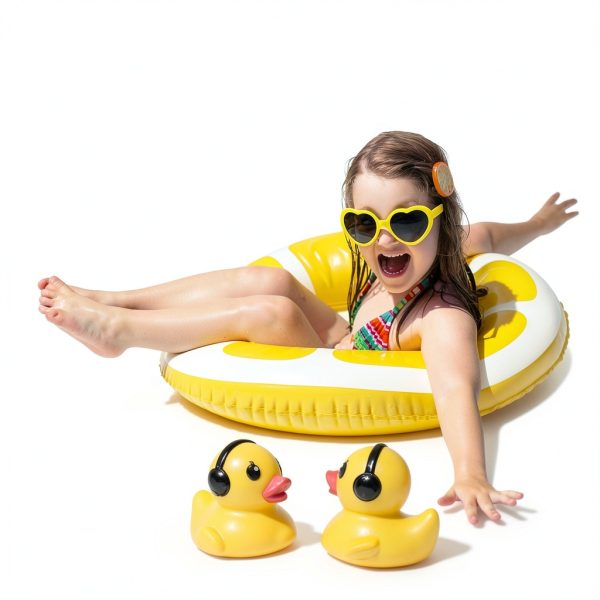 Floating Pool Thermometer,Large Size Easy Read Pool Water TemperatureThermometer,Pro Pond Thermometer,Floating Duck WaterThermometer for Hot tub,Spa-1PC(9.5 inches)-1