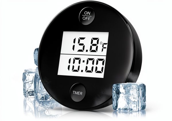 Ice Bath Thermometer, Cold Plunge Water Bath Thermometer, IP67 Waterproof Timer and Floating Gauges (Silver Gray)-0
