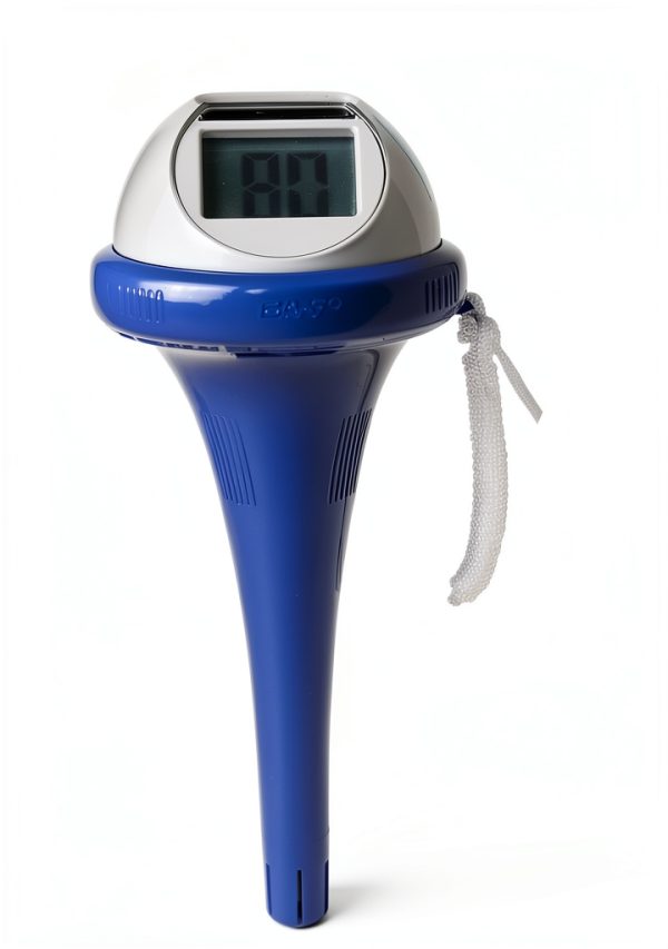 GAME Solar Digital Pool & Spa Floating Dual Screen Thermometer, Solar Powered, Fahrenheit & Celsius, Double-Sided Display, LCD Screen, Dark Blue-1